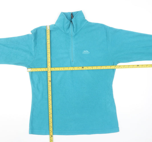 Trespass Women’s Blue Fleece 1/2 Zip Pullover Sweatshirt Size L