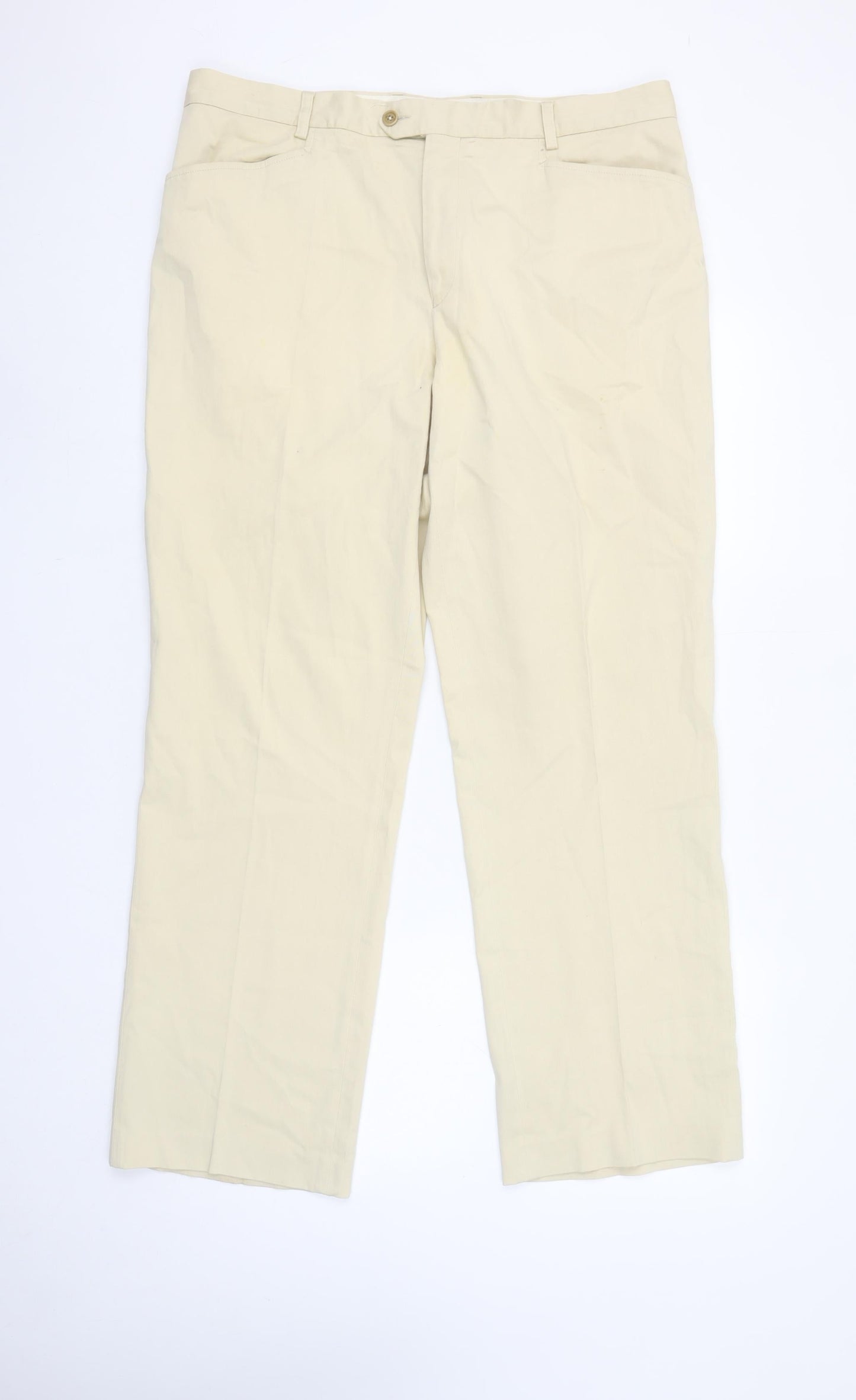 Paul Smith Men's Beige Chino Trousers Size 36 Regular Fit