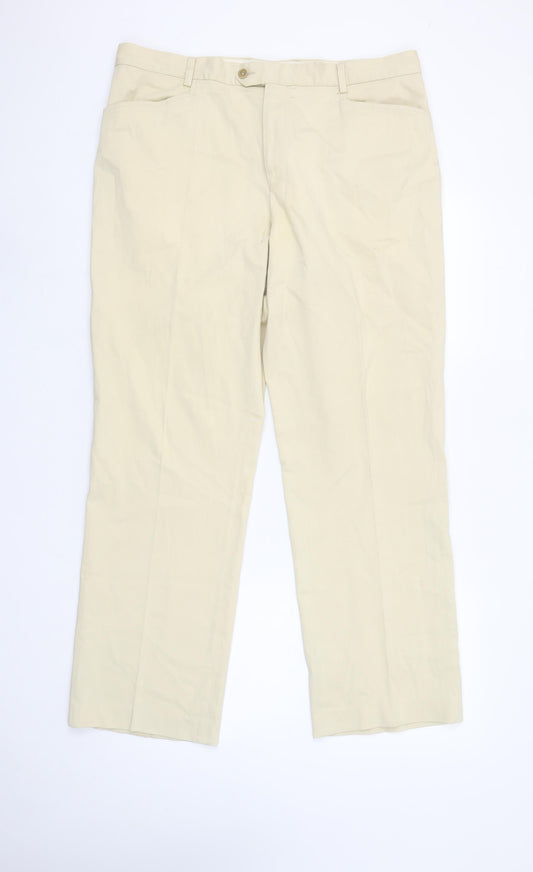 Paul Smith Men's Beige Chino Trousers Size 36 Regular Fit