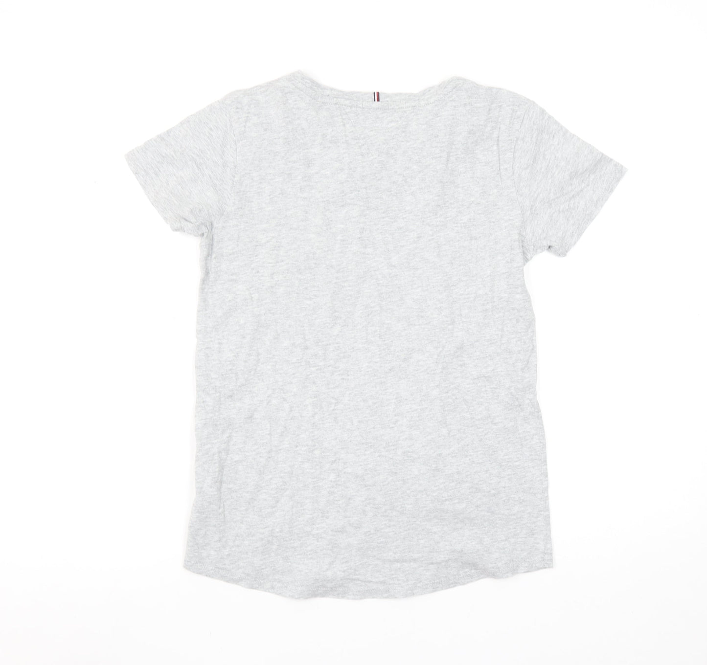Mens UK Size L Tommy Hilfiger Grey  Cotton T-Shirt
