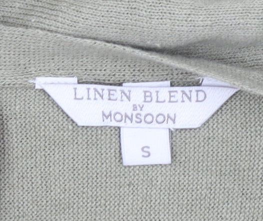Monsoon Women’s Beige Linen Blend Tunic Jumper Size S