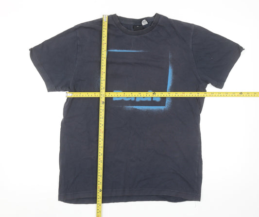 Bench Men's Black Medium Logo Graphic Cotton T-Shirt