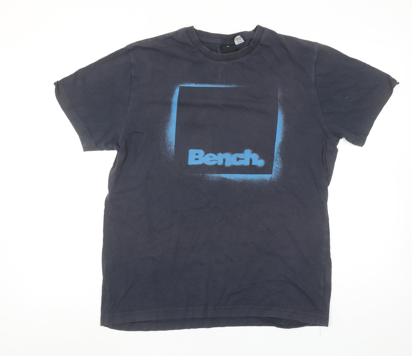 Bench Men's Black Medium Logo Graphic Cotton T-Shirt