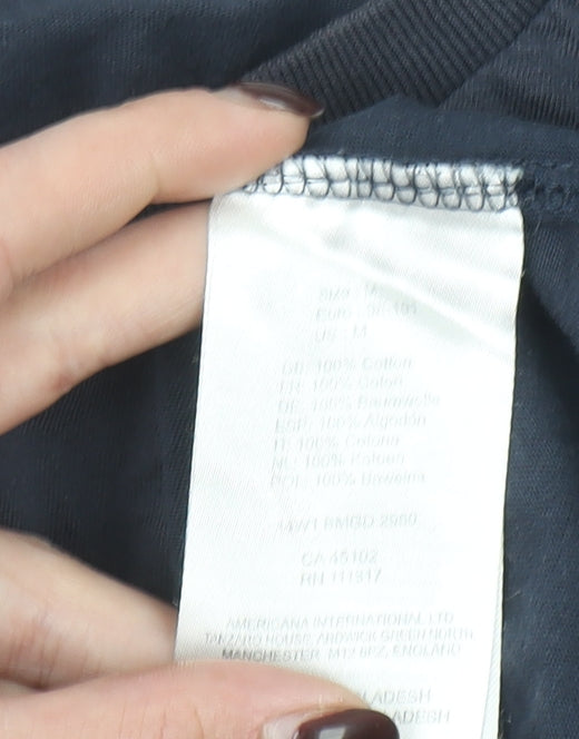 Bench Men's Black Medium Logo Graphic Cotton T-Shirt