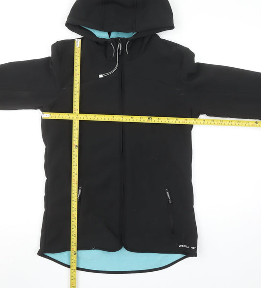 O'Neill Men's Black Softshell Hooded Jacket Size S Water Resistant