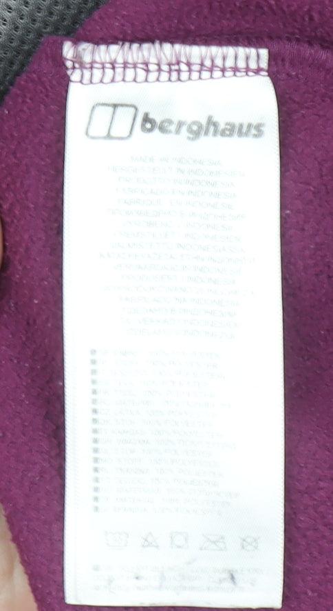 Berghaus Women’s Purple Fleece Full Zip Jacket Size 14