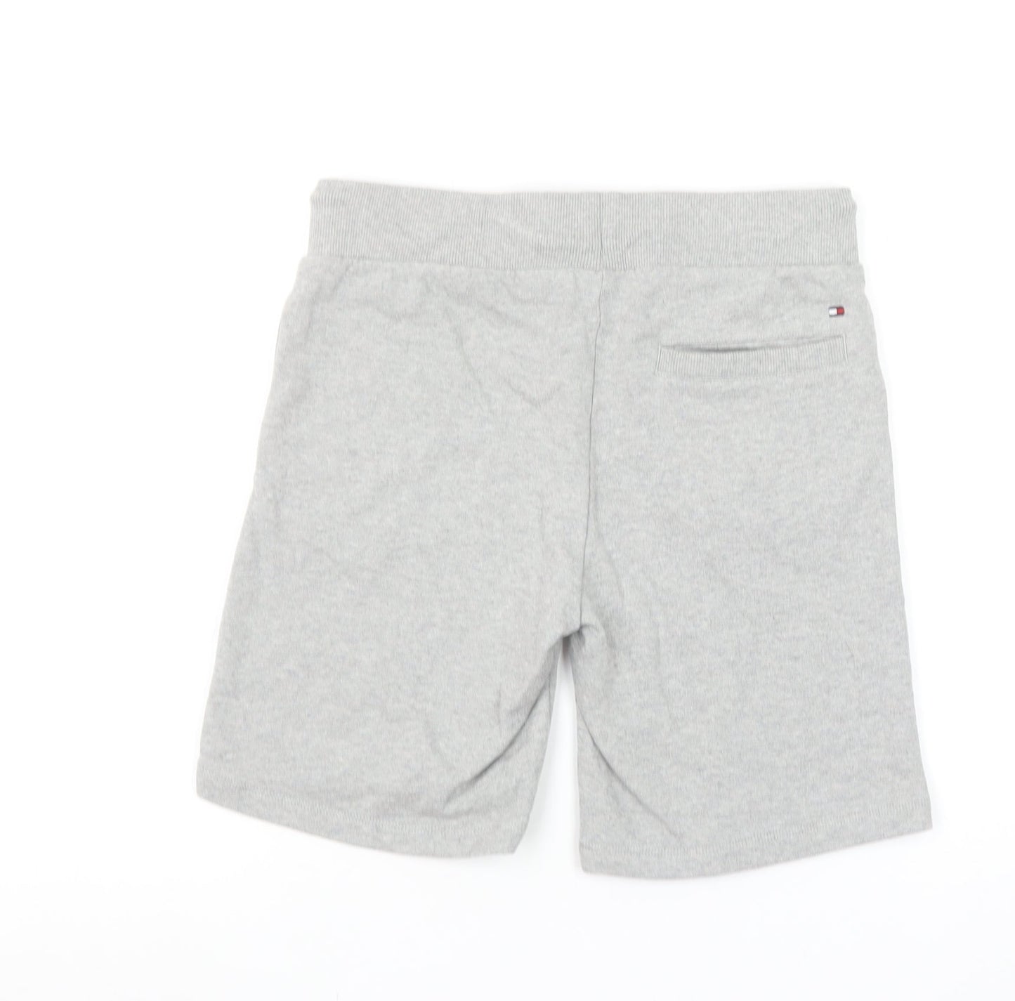 Tommy Hilfiger Boys Grey Sweat Shorts Size 13 Years Drawstring Logo Casual