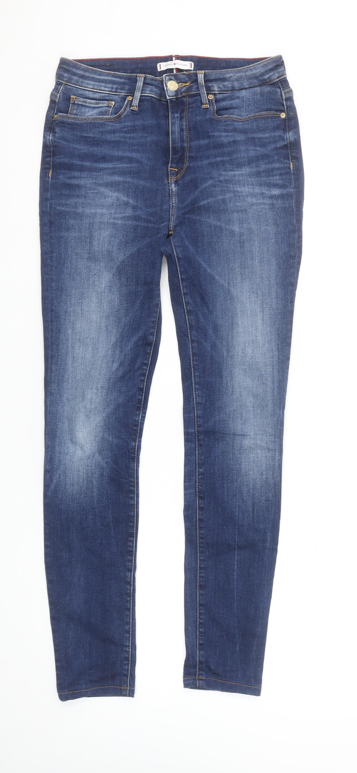 Tommy Hilfiger Women Blue Skinny Jeans Size 10 Slim Fit Denim