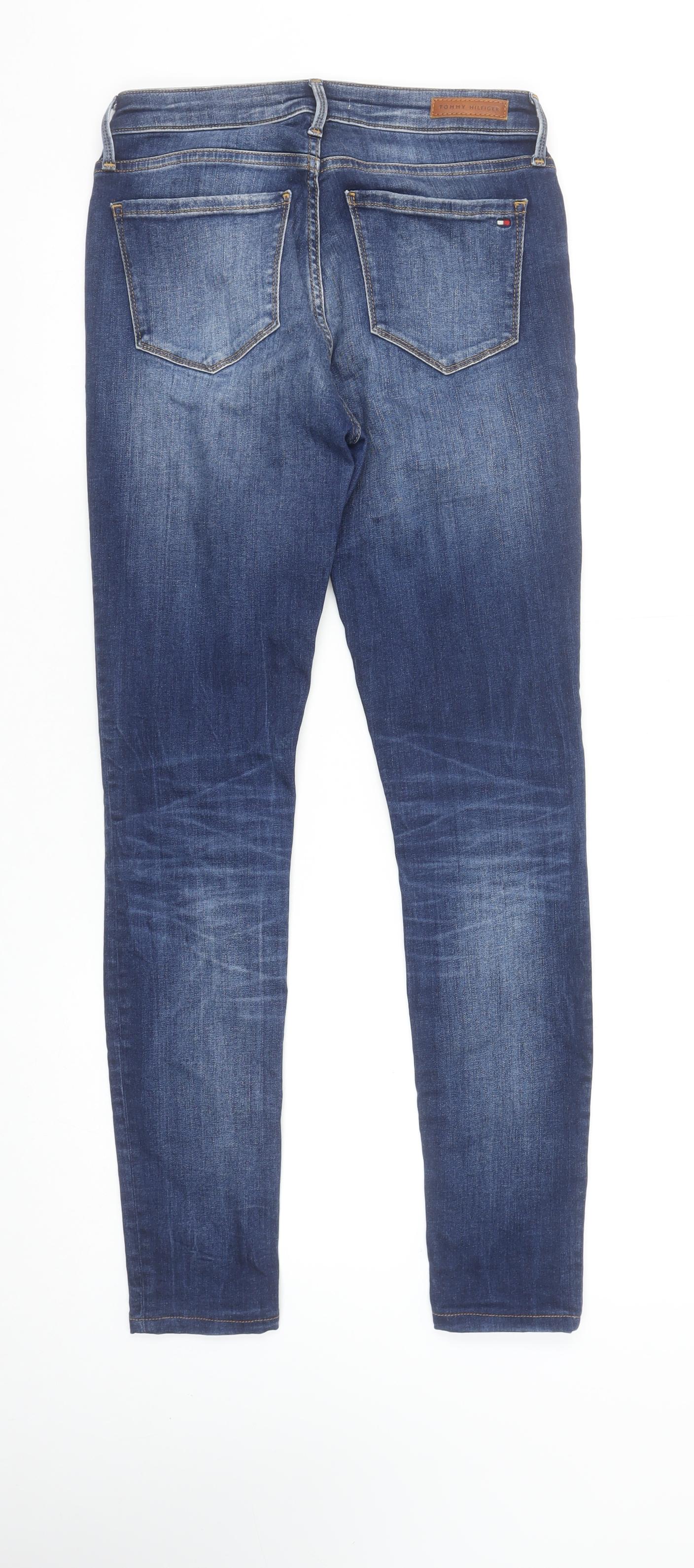 Tommy Hilfiger Women Blue Skinny Jeans Size 10 Slim Fit Denim