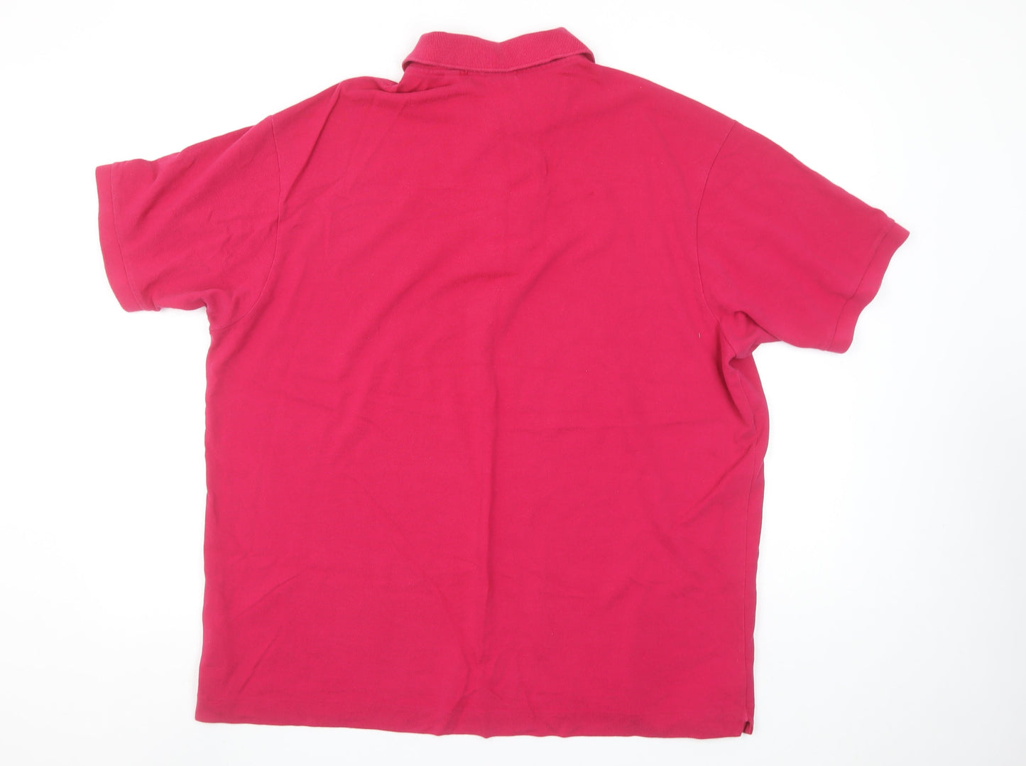 Lacoste Men's Pink Classic Fit Cotton Polo Shirt Size S