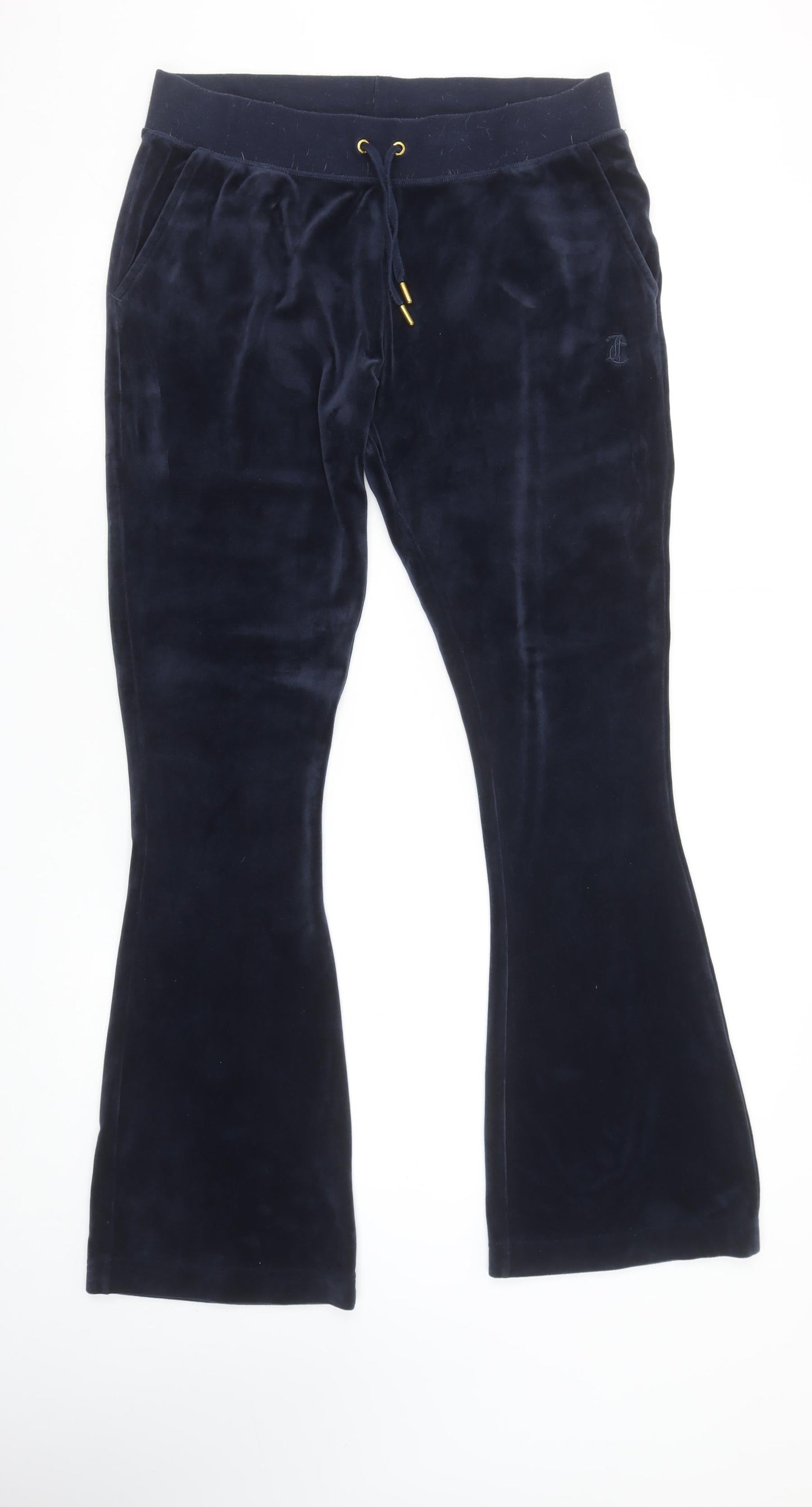 Juicy Couture Women’s Blue Velour Flared Sweatpants L