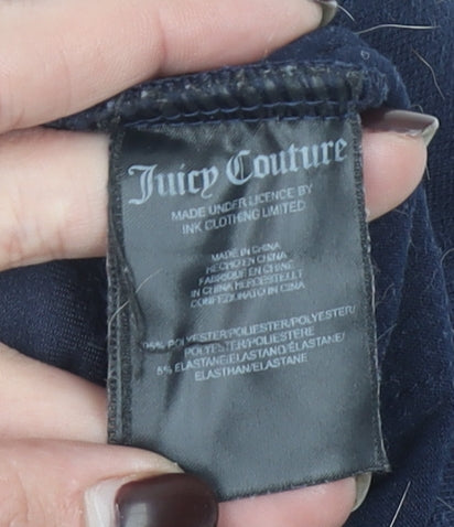 Juicy Couture Women’s Blue Velour Flared Sweatpants L