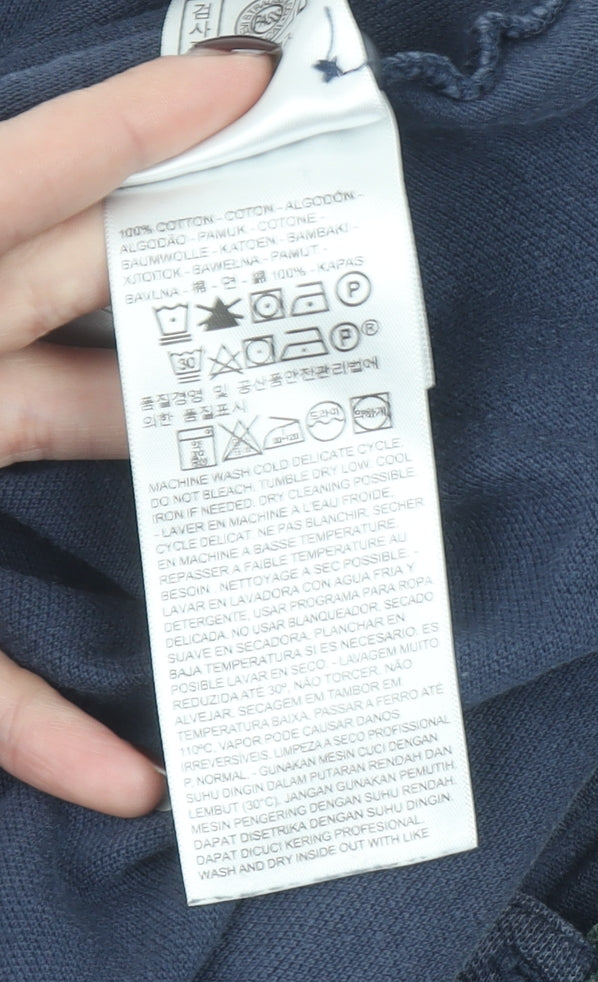 Levi’s Men’s Blue Cotton Polo Shirt Size S Short Sleeve Casual Top