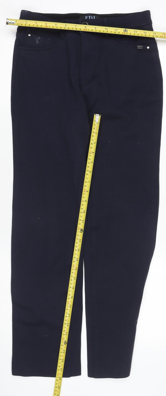 FDJ French Dressing Jeans Women's Blue Size 8 Slim Chino Trousers