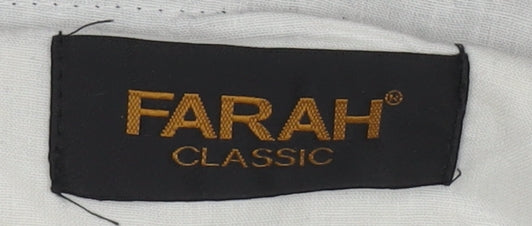 Farah Classic Men's Black 34x31 Suit Trousers Polyester Straight Leg