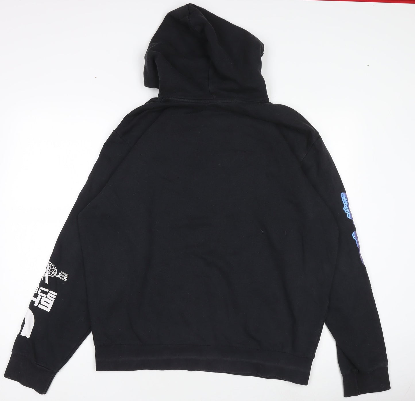 Adidas Men's Black Pullover Hoodie Size M Graphic Sportswear