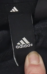 Adidas Men's Black Pullover Hoodie Size M Graphic Sportswear
