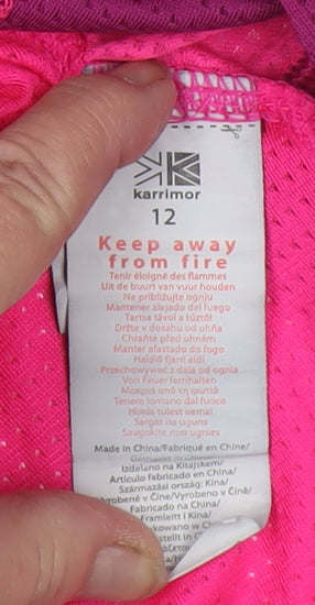 Karrimor Women's Pink Racerback Running Tank Top Size 12