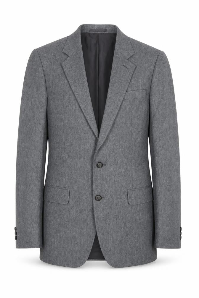 High & Mighty Men's Grey Regular Fit Blazer Jacket Size 34 Big & Tall