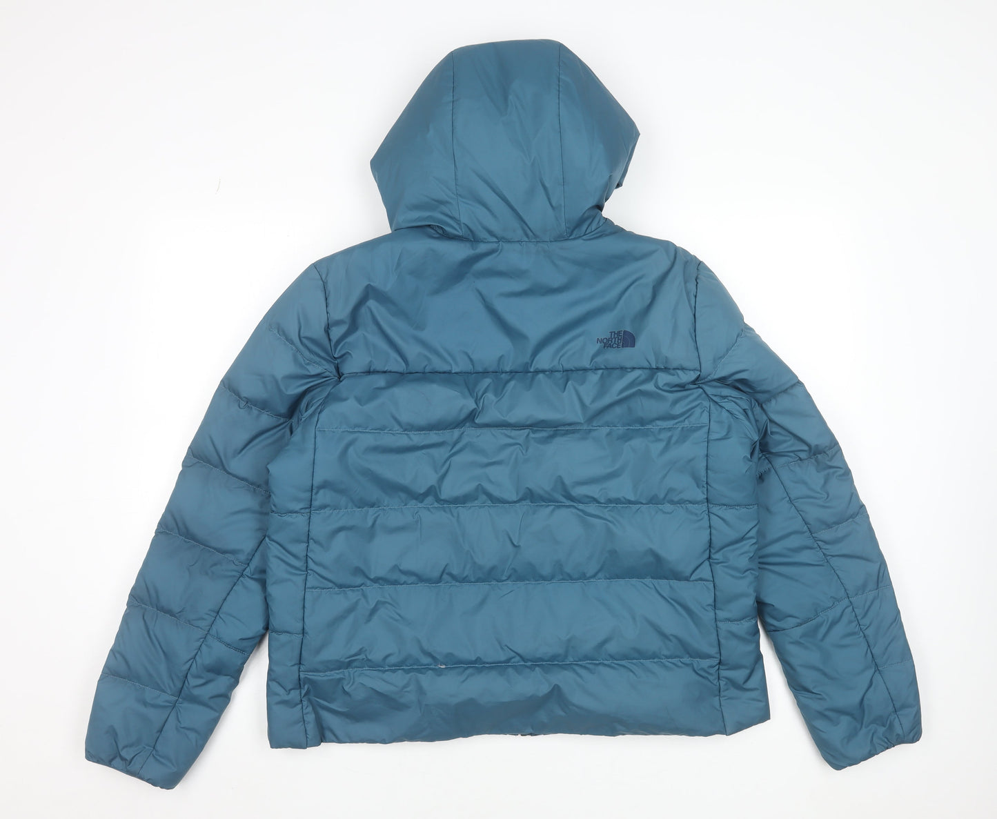 The North Face Womens Blue XL Hooded Puffer Jacket Coat