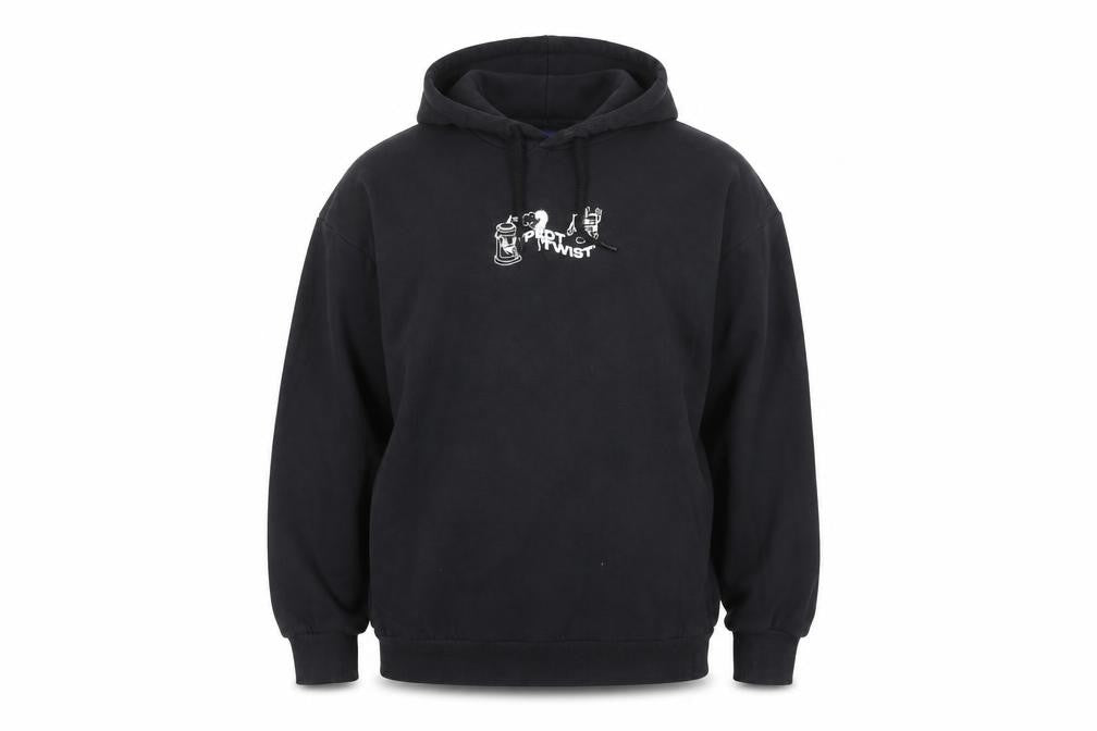 Mens UK L Regular JACK & JONES Black Pullover Hoodie