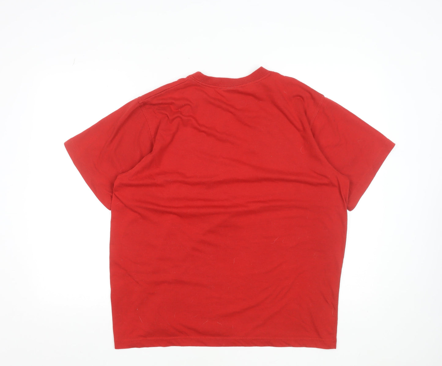Le Coq Sportif Men's Red Logo Graphic T-Shirt Size L