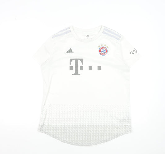 Adidas Men's White FC Bayern Munich Football Jersey T-Shirt Size L