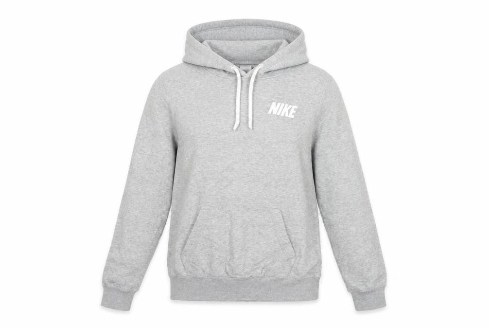 Womens UK S Regular Nike Grey Pullover Hoodie