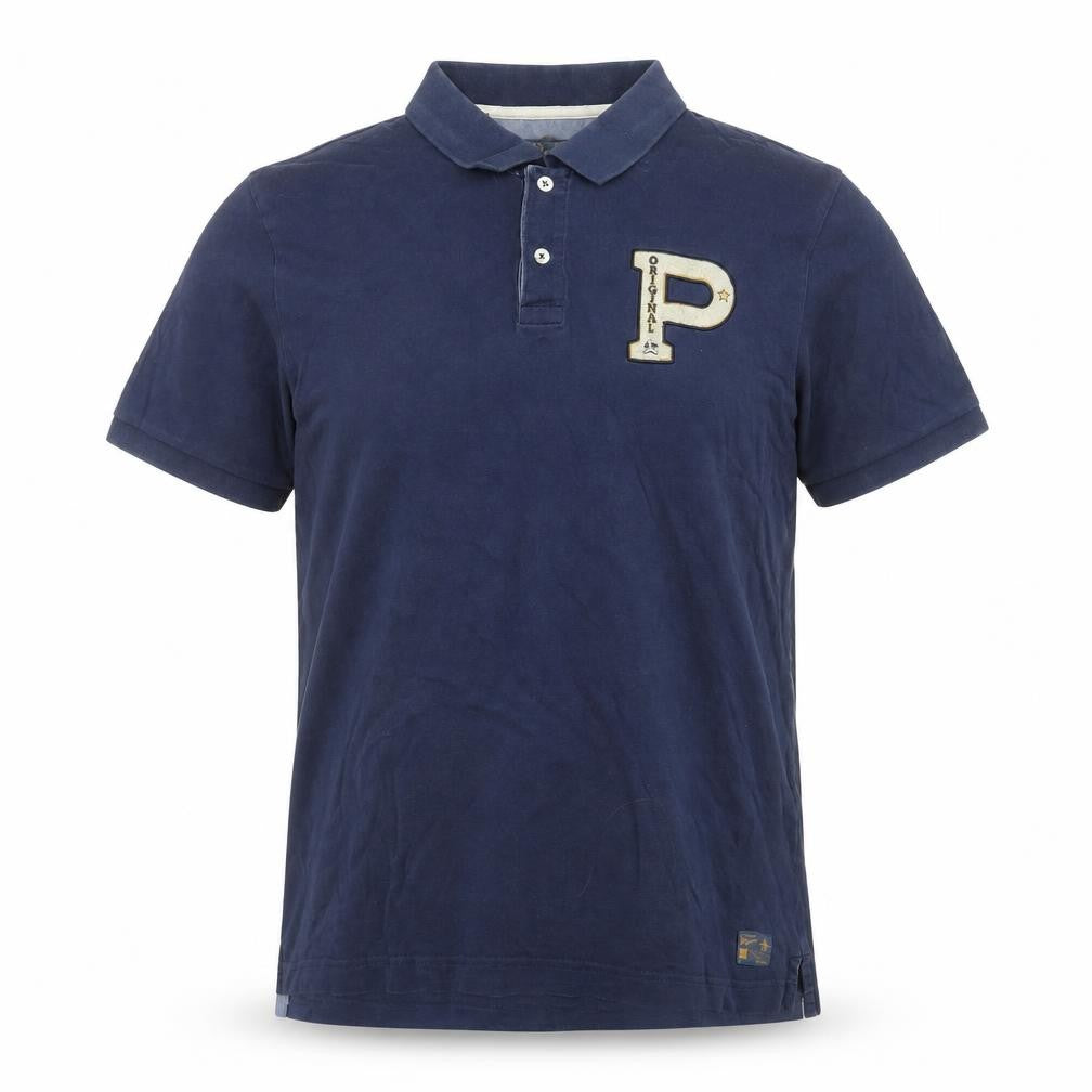 Original Penguin Mens Blue Slim Fit Cotton Polo Shirt L