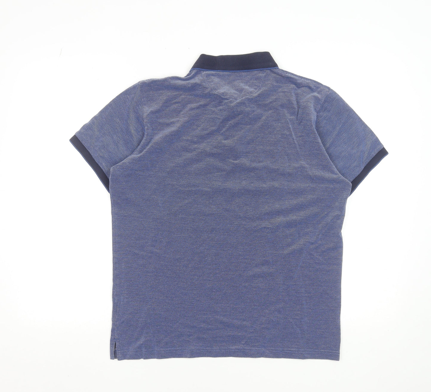 GANT Men’s Blue Pima Cotton Polo Shirt L Regular Fit Casual