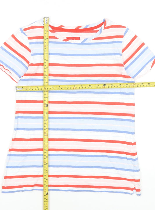 Joules Women’s Multicoloured Striped Cotton T-Shirt Size 10