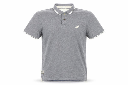 Drift King Men's Blue Cotton Polo Shirt Size L Casual Short Sleeve