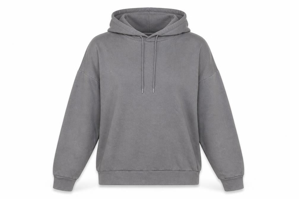 Noisy May Womens Grey Lovers Graphic Pullover Hoodie Size M