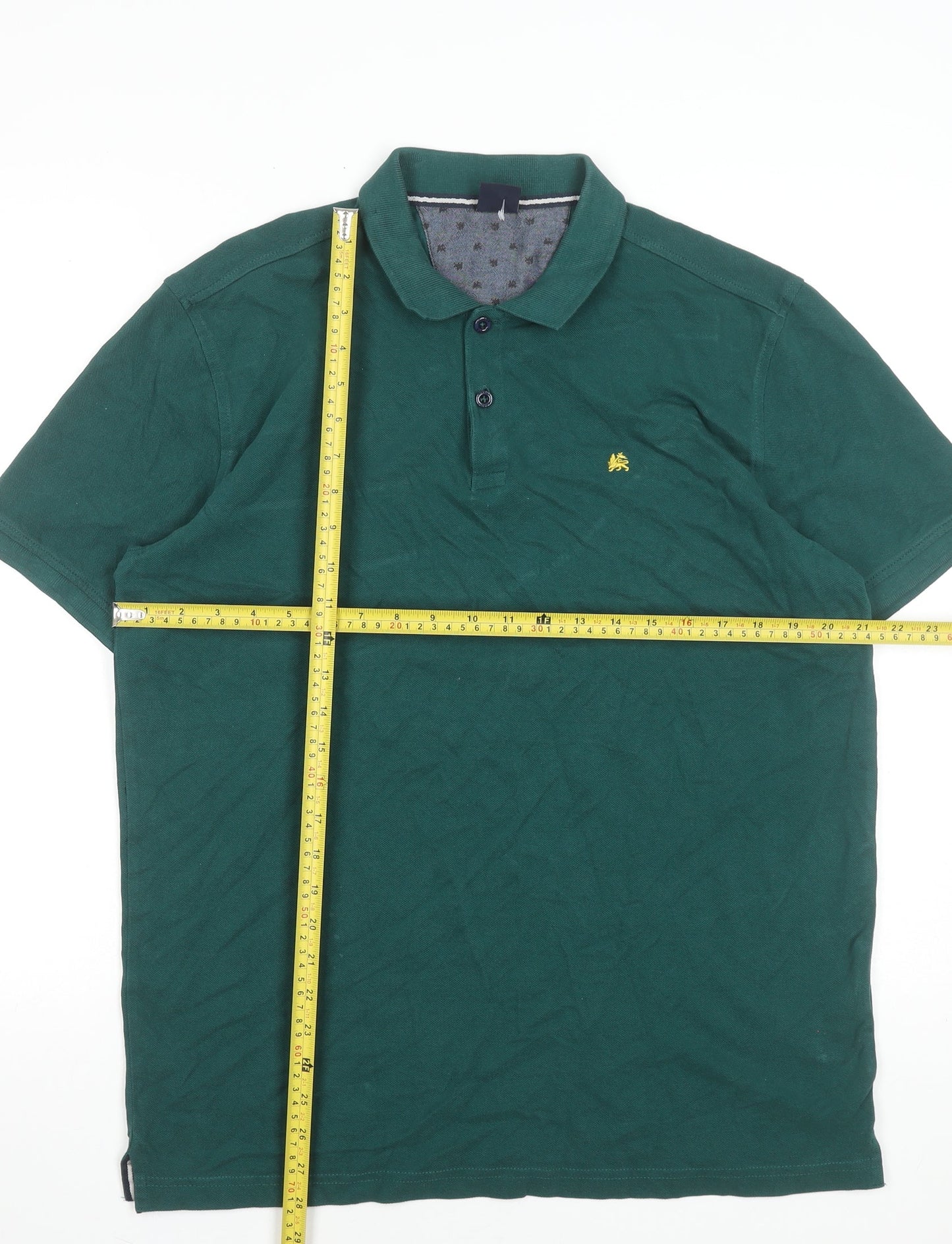 Lerros Men's Green XL Cotton Polo Shirt Short Sleeve Casual