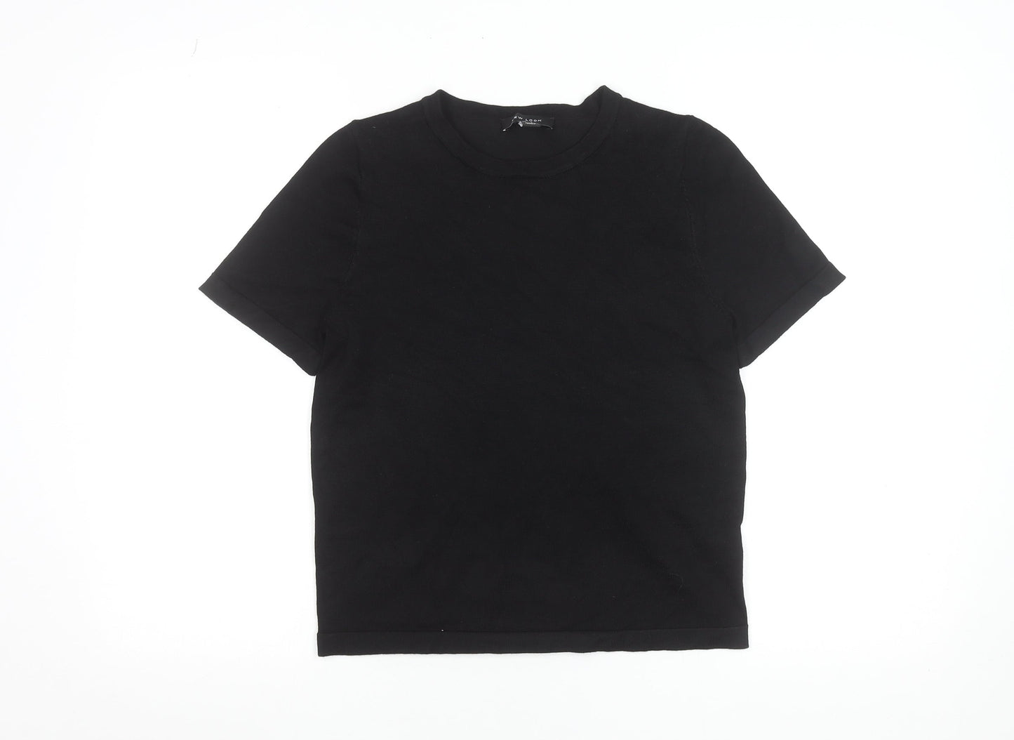 New Look Women's Black Short Sleeve Basic T-Shirt Size 12