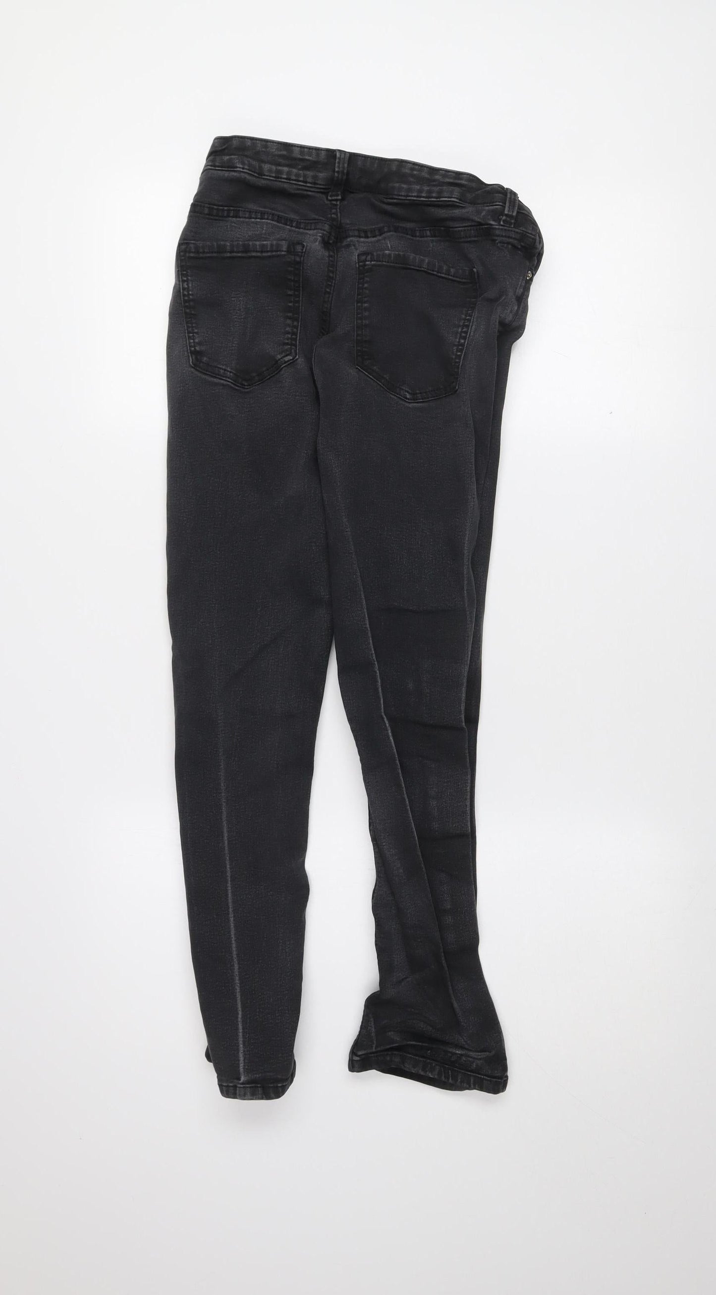 Marks and Spencer Women’s Black Skinny Jeans Size 14 Short Stretch Denim