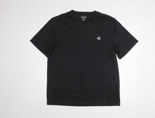 Champion Men's Black L Performance T-Shirt Lightweight Activewear