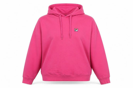 Womens UK M Regular FILA Pink Pullover Hoodie