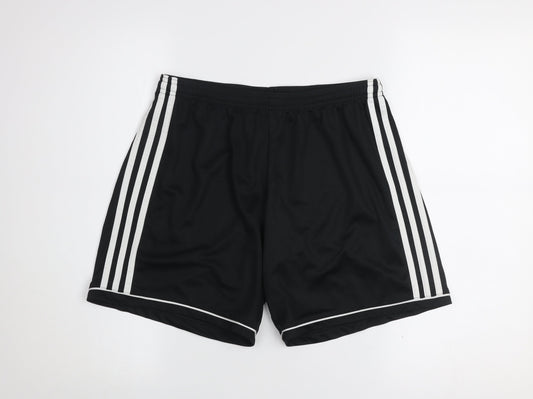 Adidas Womens Black Size 12 Athletic Shorts Climalite Quick Dry