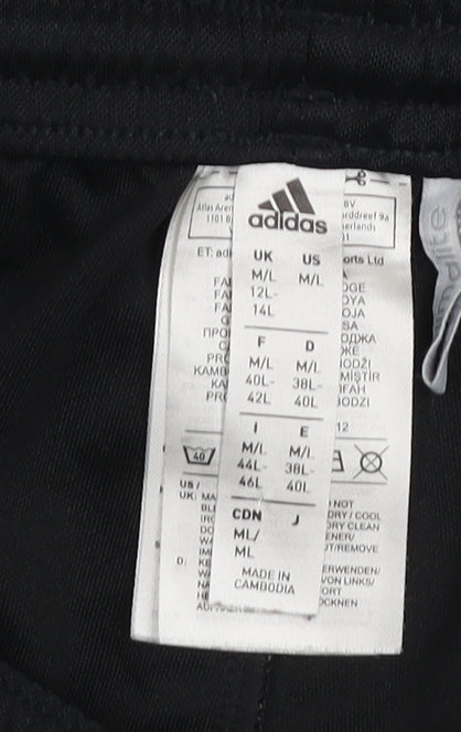 Adidas Womens Black Size 12 Athletic Shorts Climalite Quick Dry