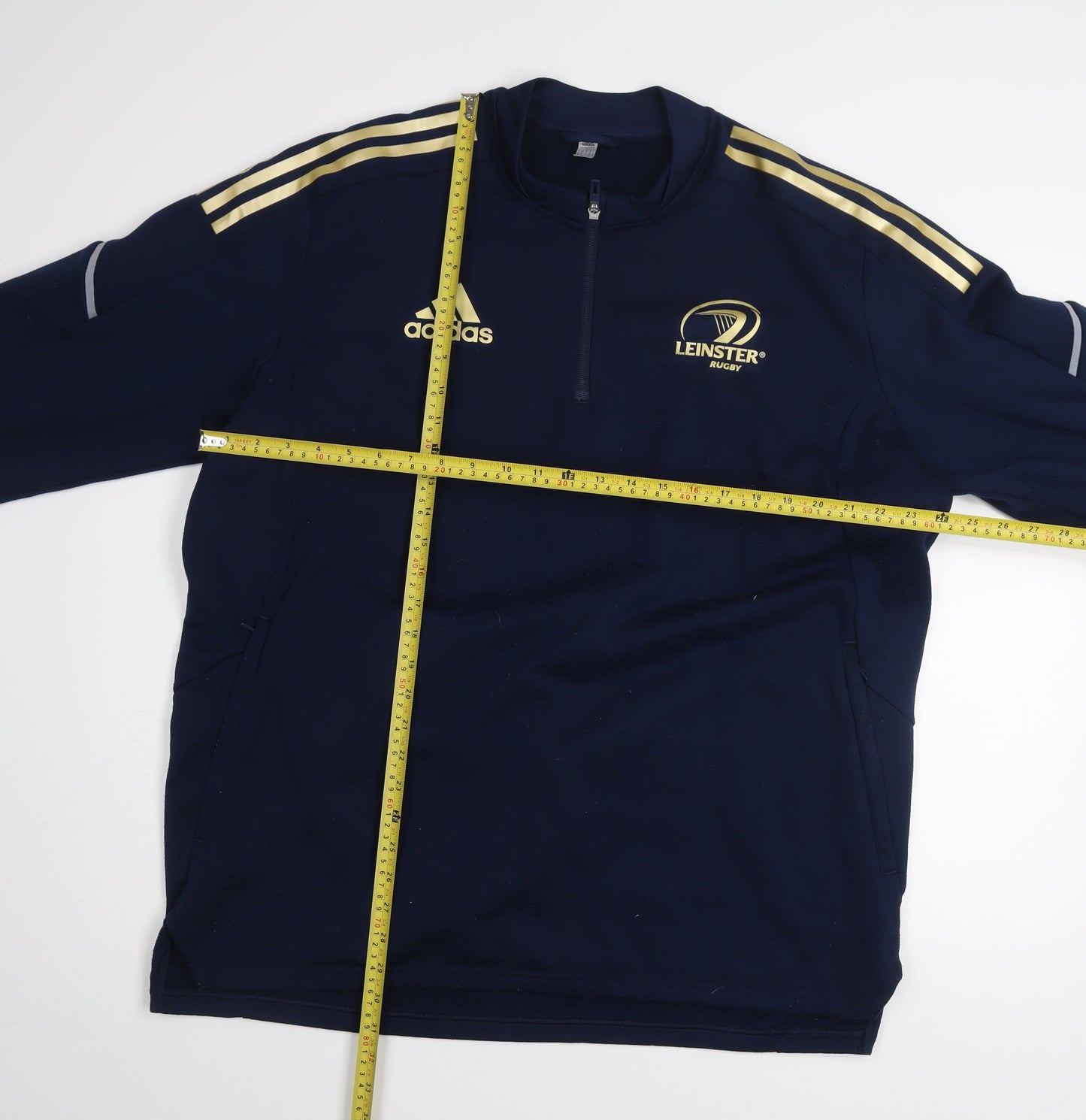 Adidas Men’s Blue XL 1/4 Zip Leinster Rugby Sweatshirt
