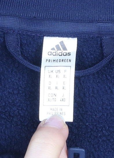 Adidas Men’s Blue XL 1/4 Zip Leinster Rugby Sweatshirt