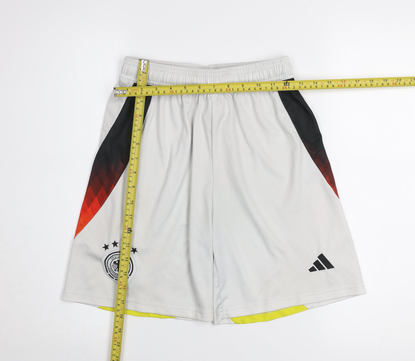 Adidas Men's Grey Football Training Shorts S Polyester