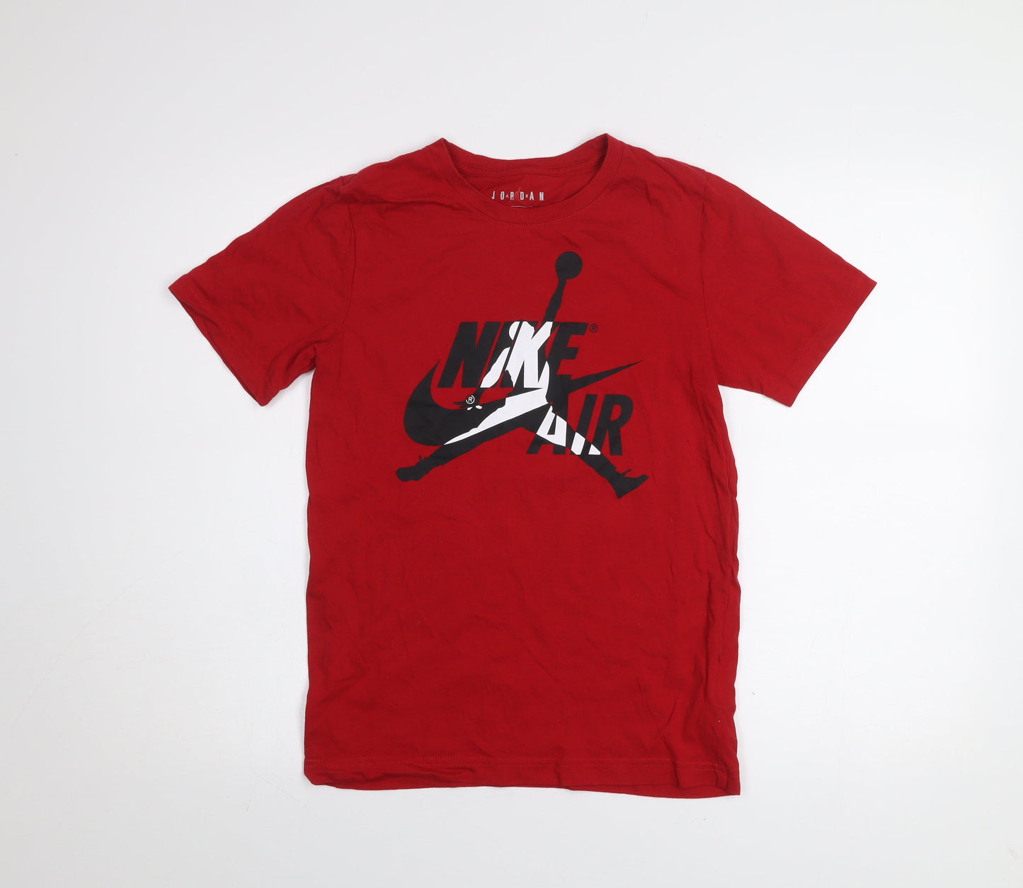 Nike Jordan Boys Red 12-13 Years Graphic Sports T-Shirt