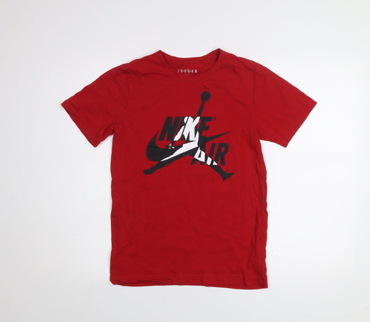 Nike Jordan Boys Red 12-13 Years Graphic Sports T-Shirt