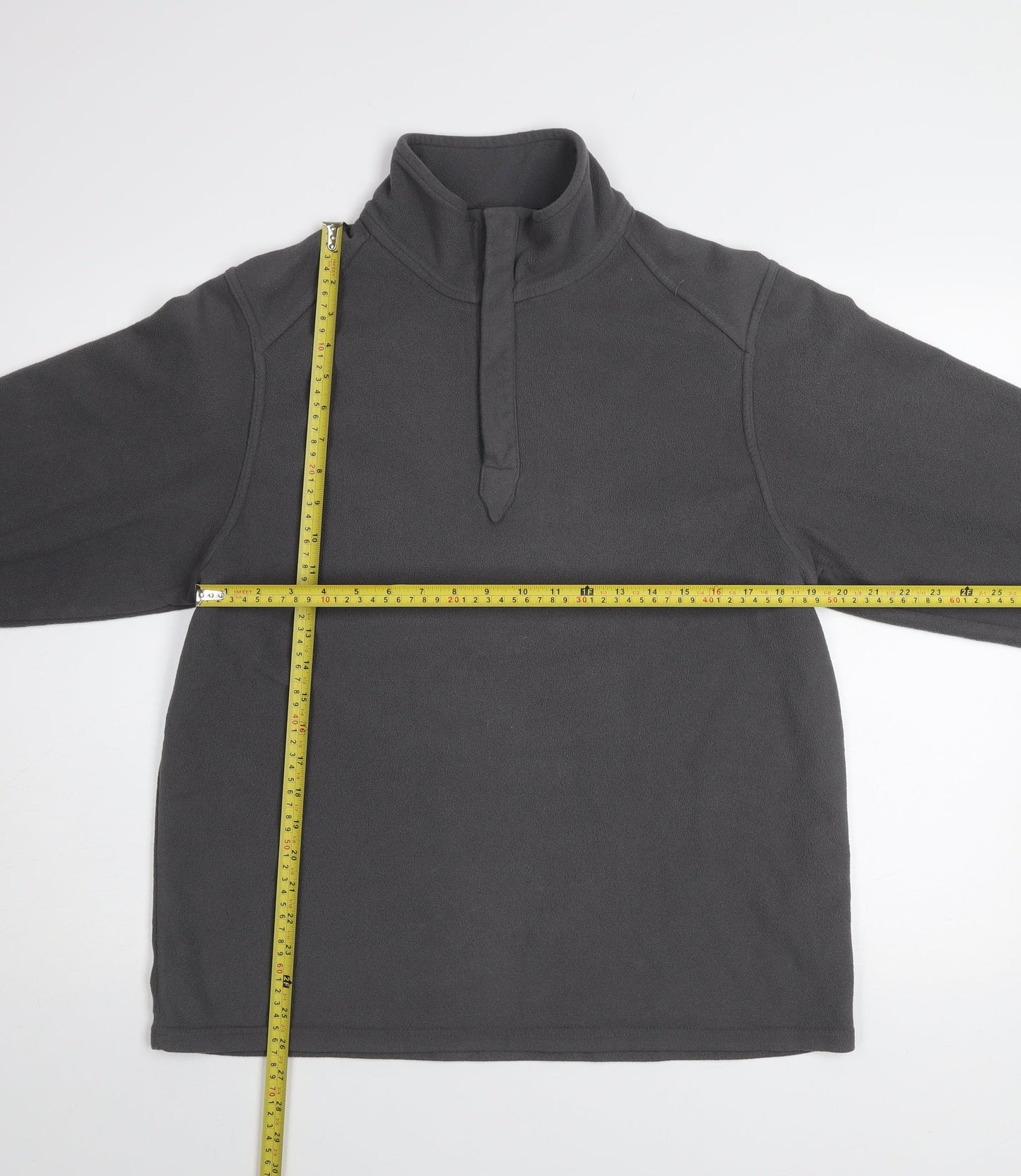 Marks & Spencer Blue Harbour Men's Grey Fleece Pullover Sweatshirt L