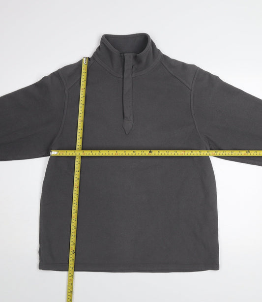 Marks & Spencer Blue Harbour Men's Grey Fleece Pullover Sweatshirt L