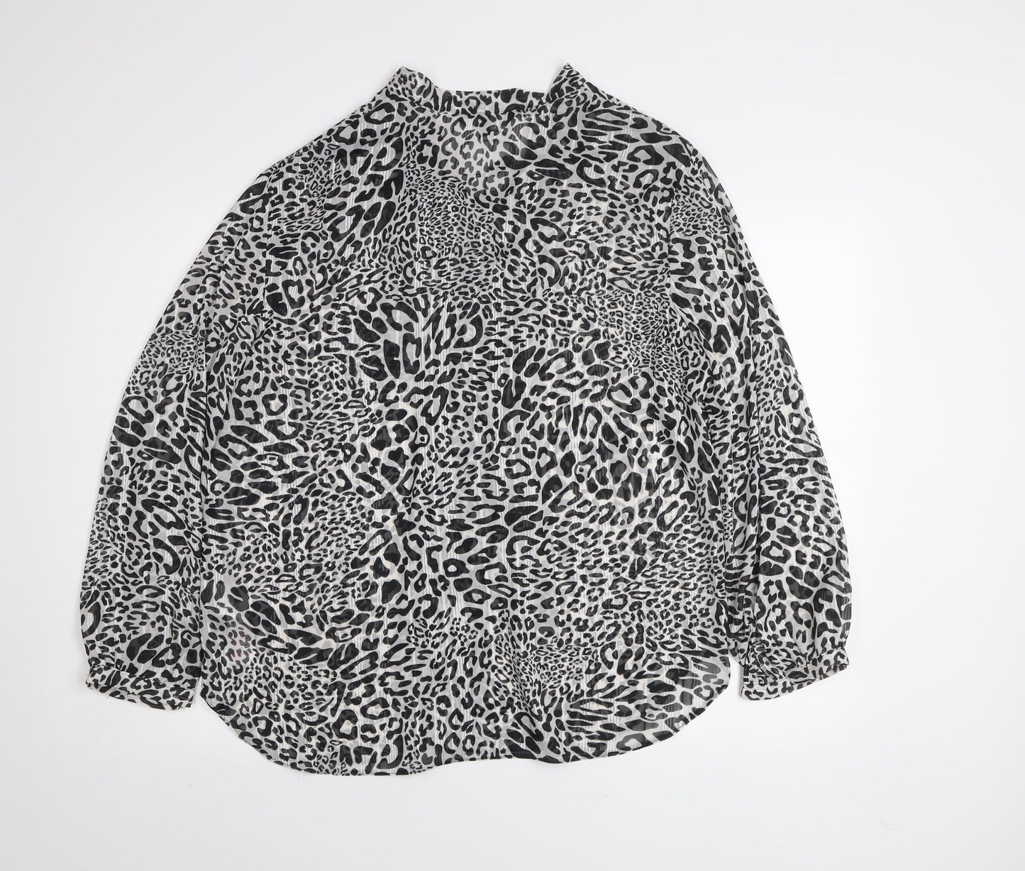 Star by Julien Macdonald Women’s Black Leopard Print Blouse Size 14