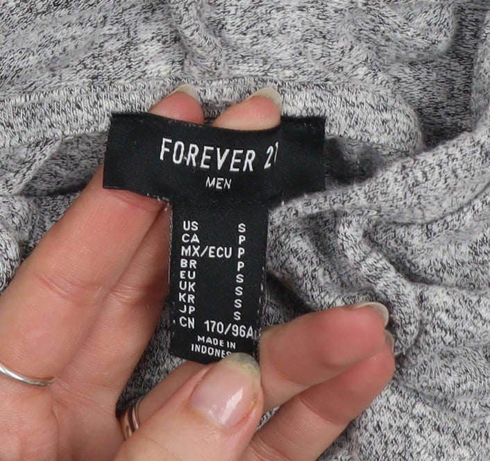 Forever 21 Grey Lightweight Pullover Hoodie Unisex Adults S