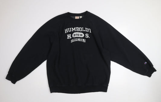 Champion Reverse Weave Men's Black XL Pullover Sweatshirt